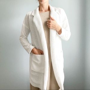 Marine Layer White Birdseye Coat